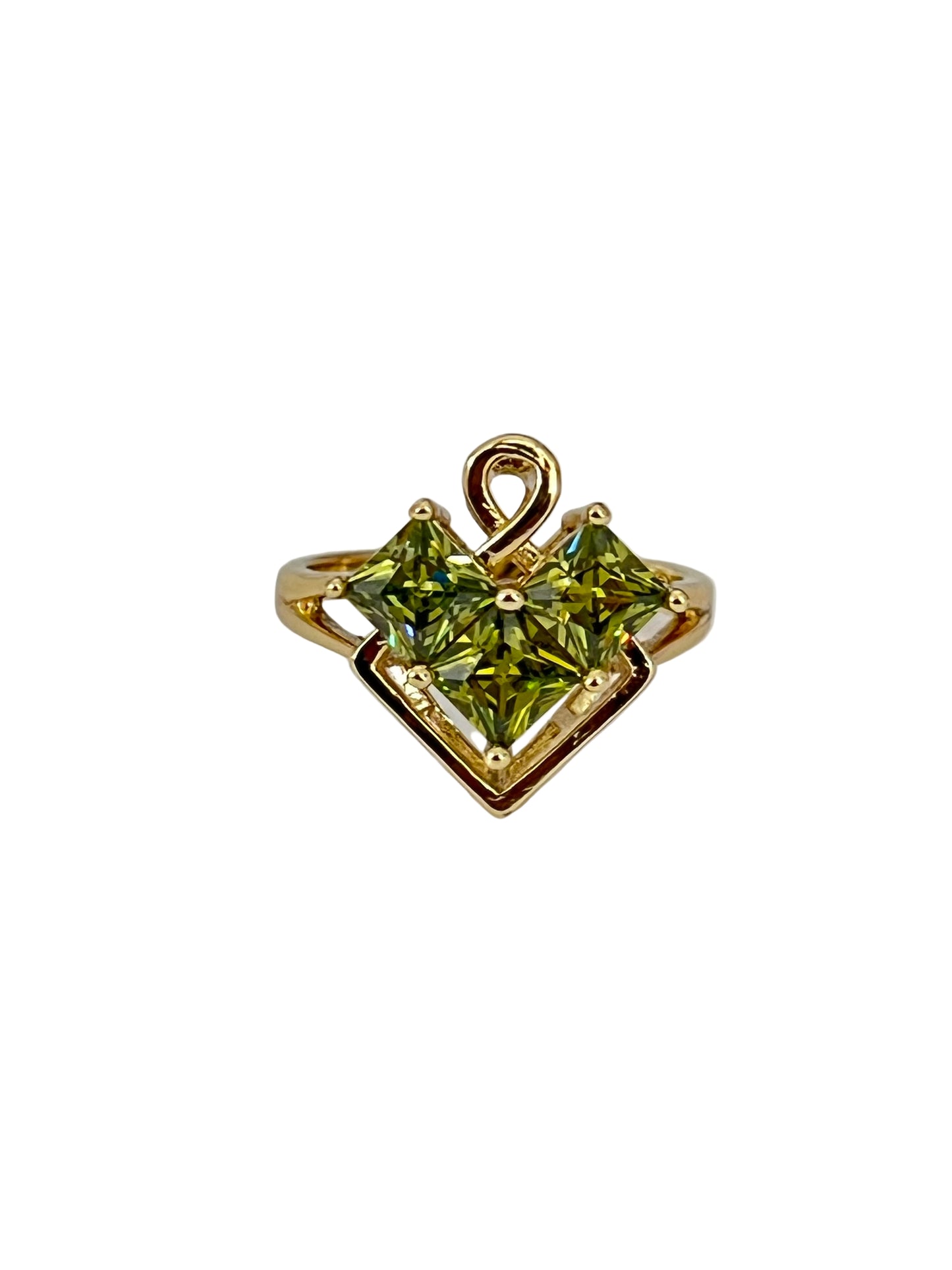 Rossy Green Peridot Ring