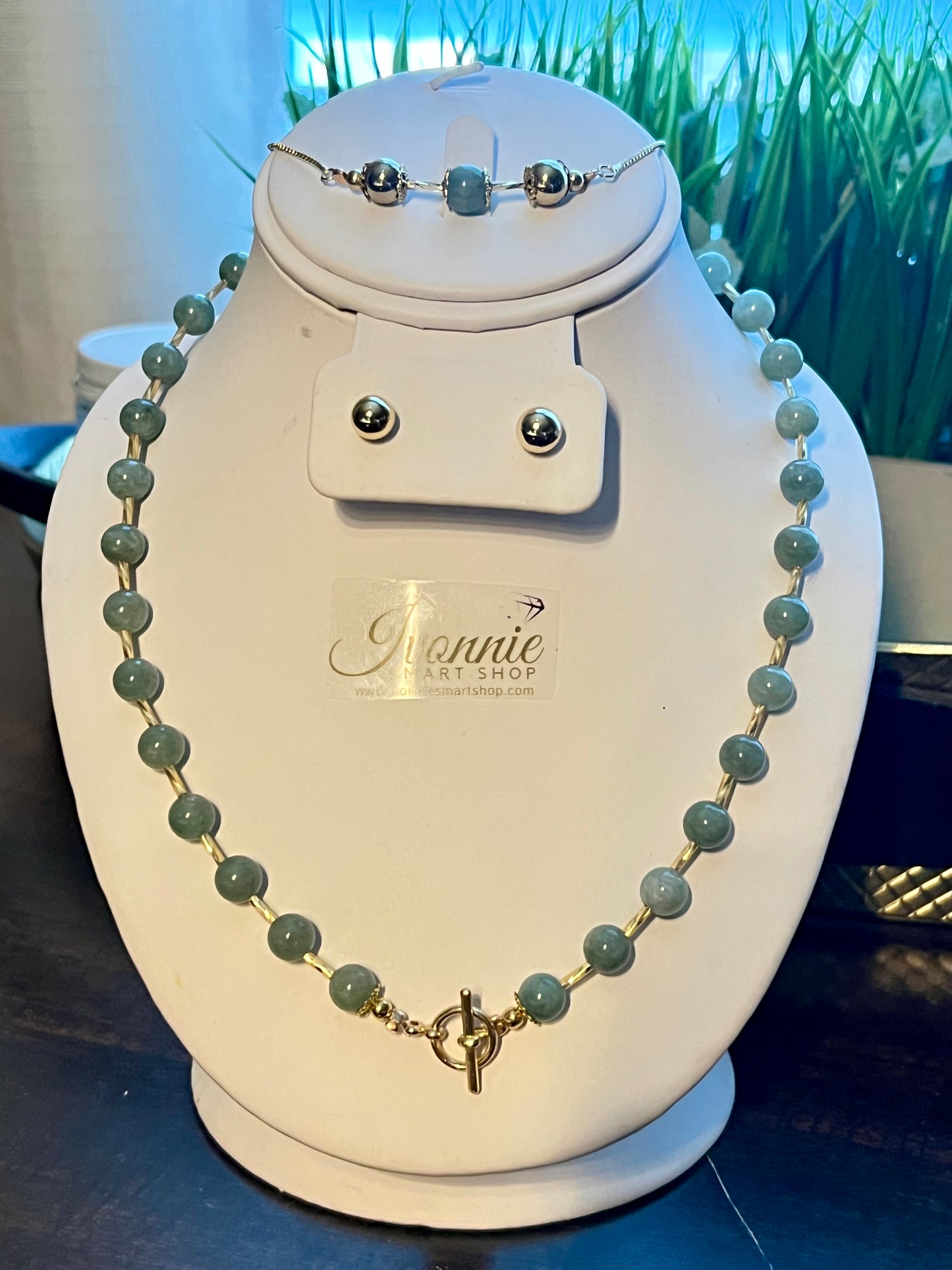 Set Jade Verde Artesanal