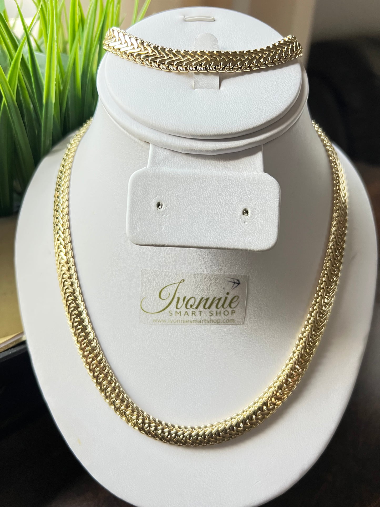 Set Cadena y Brazalete Snake Jumbo