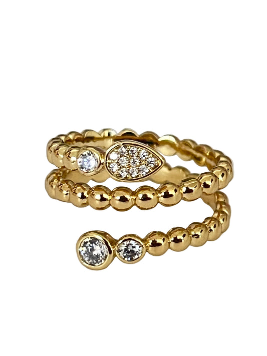 Snake ball Ring