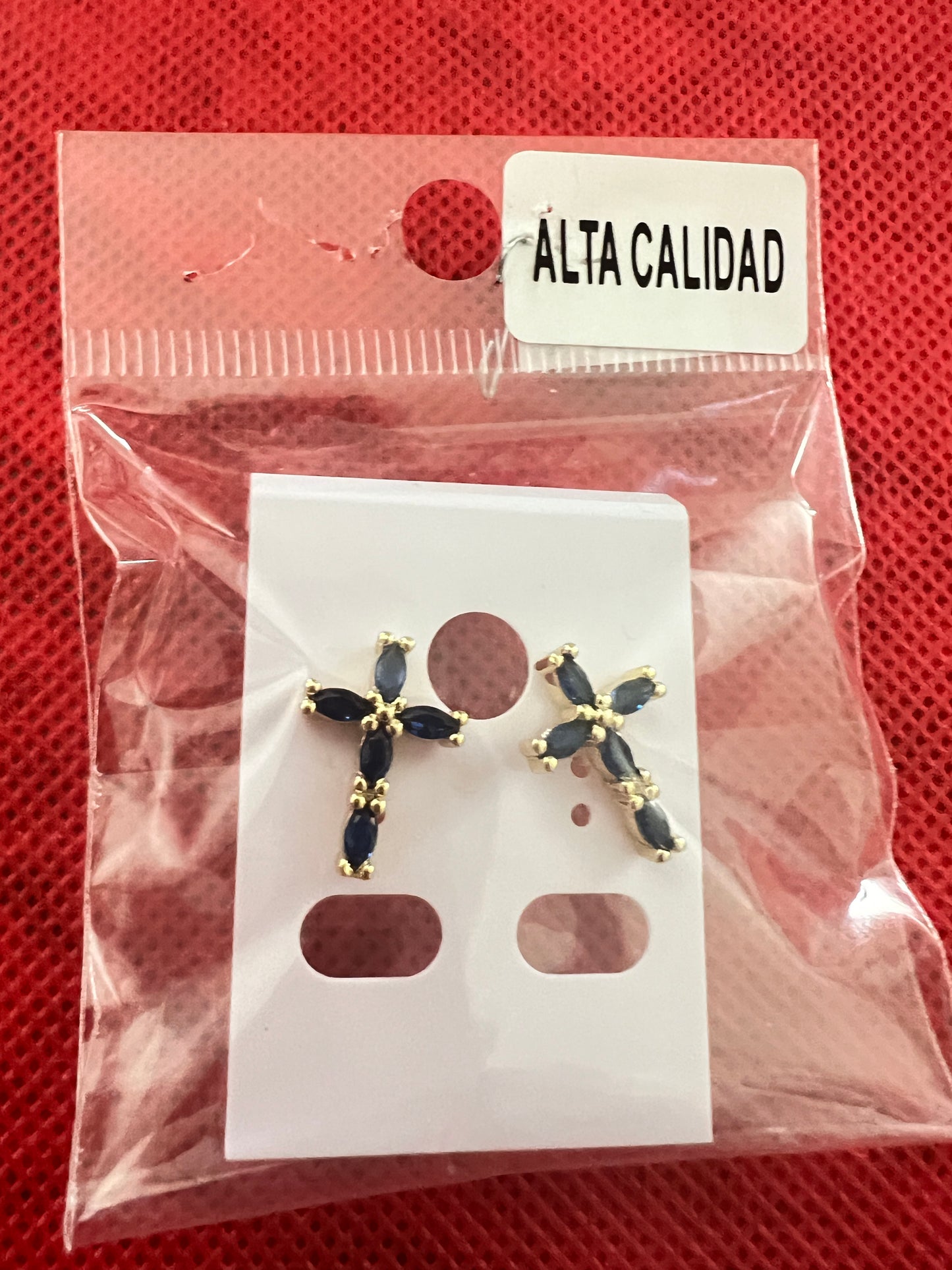 Aretes Cruz Alta Calidad