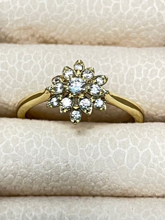Sparkling Flower Ring