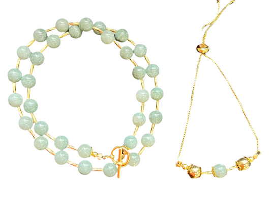 Set Jade Verde Artesanal
