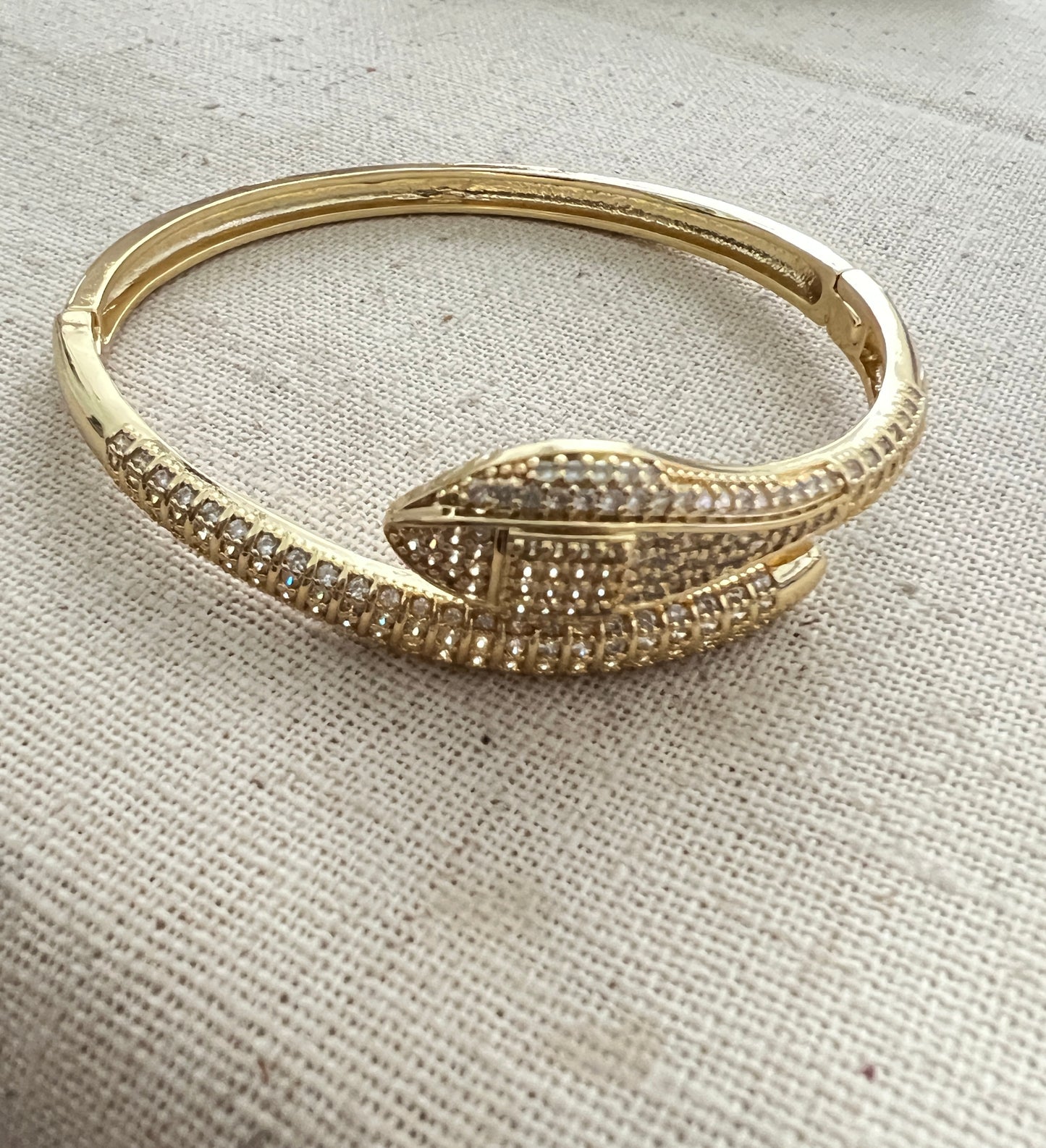 Diamond Serpent Bangle