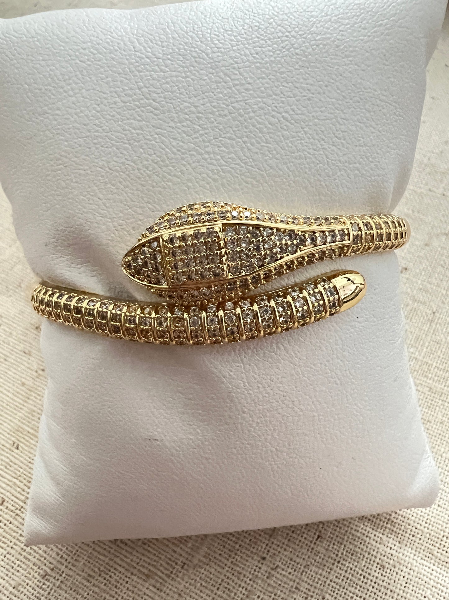 Diamond Serpent Bangle