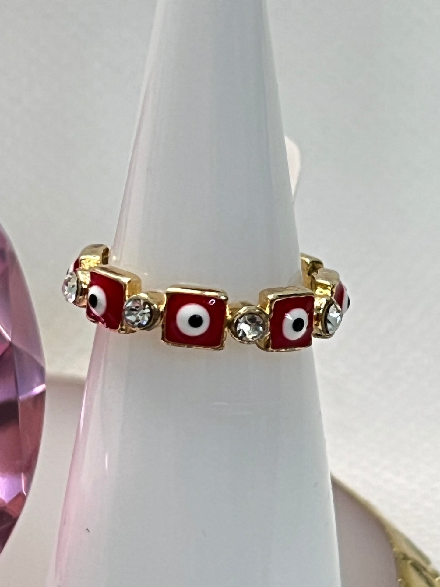 Anillo Ojo Turco Rojo