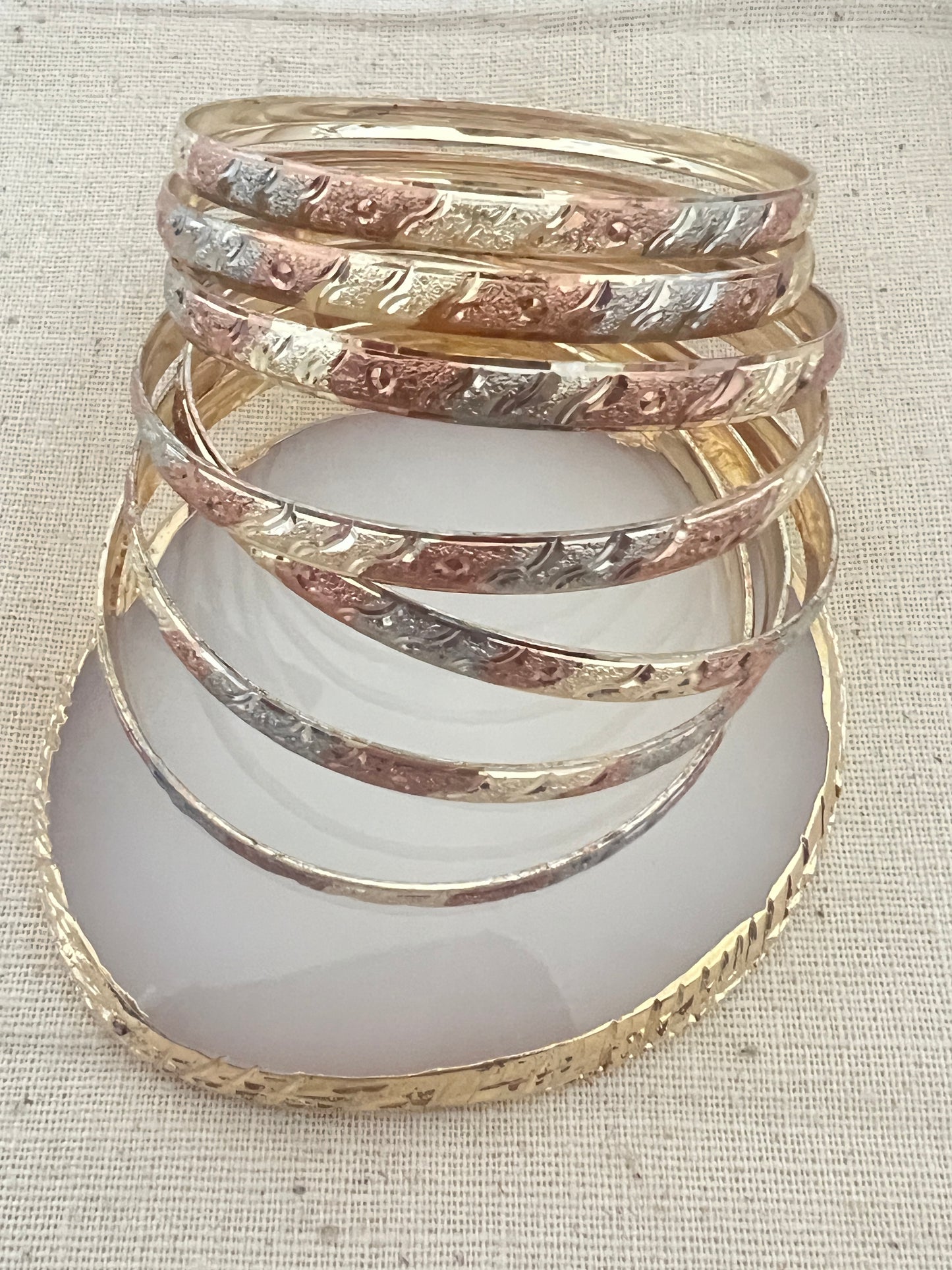 Three Golds Weekly Bangles