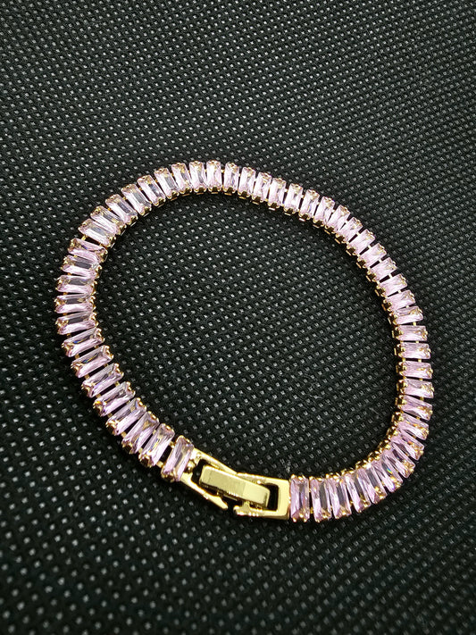 Brazalete Zirconias Baguette