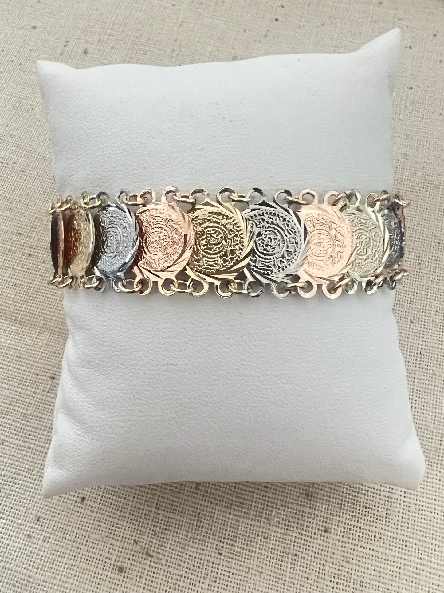 Brazalete Monedas Tres Oros