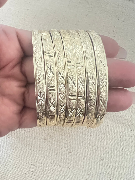 Gold Weekly Bangles